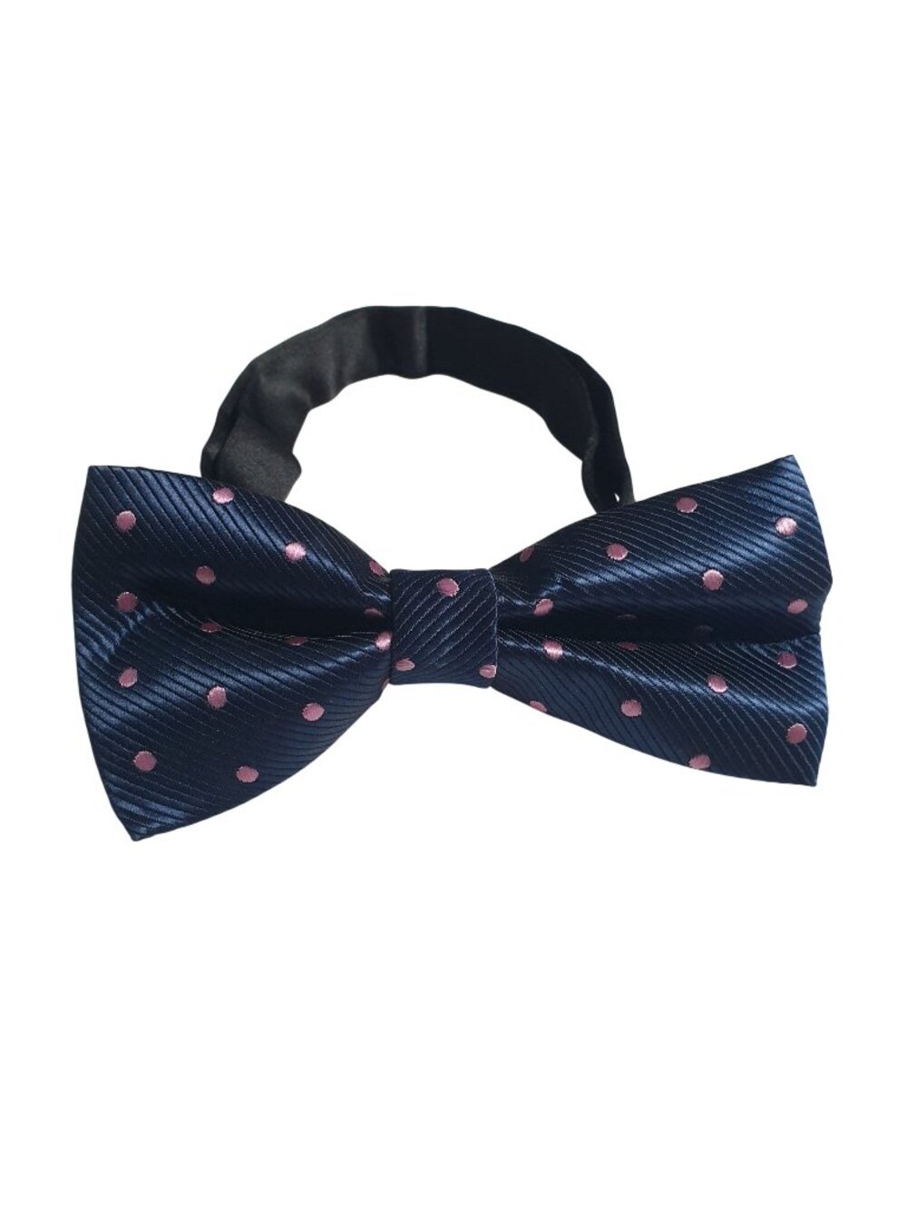 Bowtie Mens Navy Purple Polka Dot Necktie Tie Neck Work Office Dad Gift To 18"